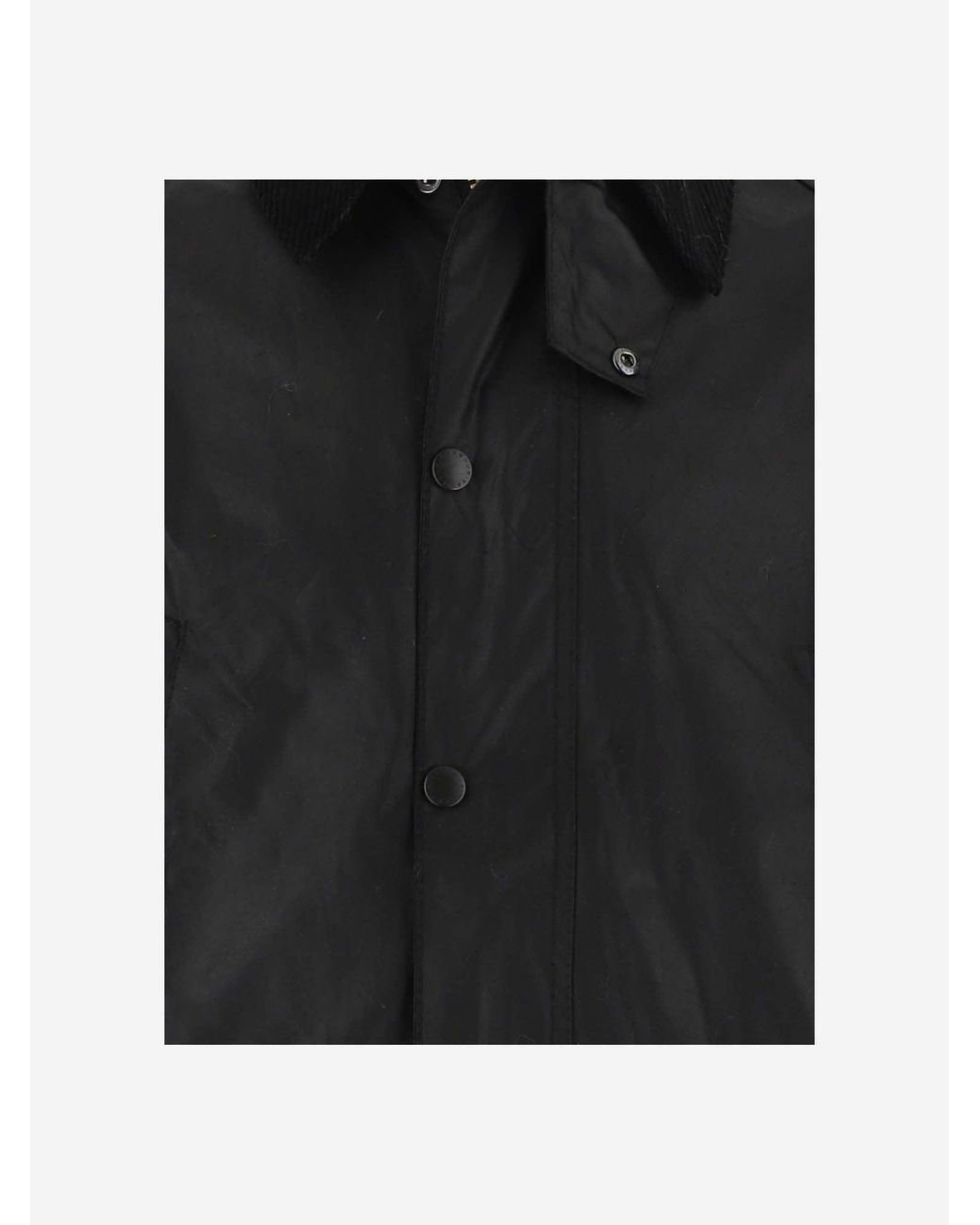 Barbour Black Waxed Jacket Bedale Cotton