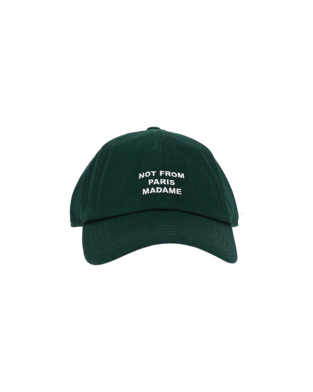 Drole de Monsieur Green Dark Slogan Cap