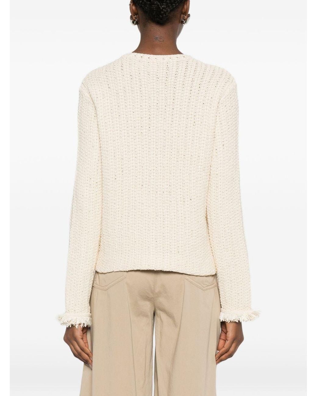 Emporio Armani White Cotton Blend Blazer Jacket