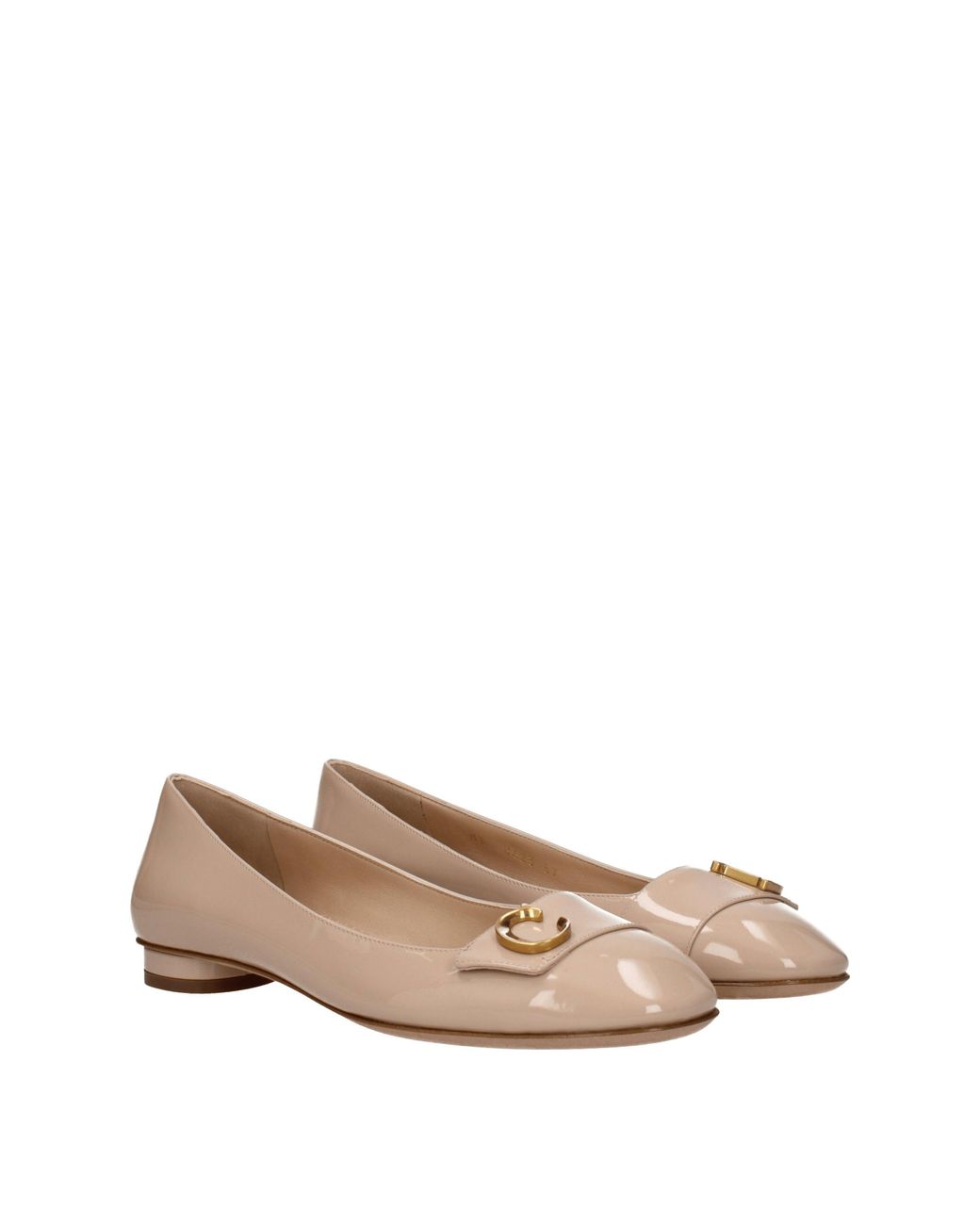 Dior Natural Ballerine Donna Vernice Rosa/Nudo