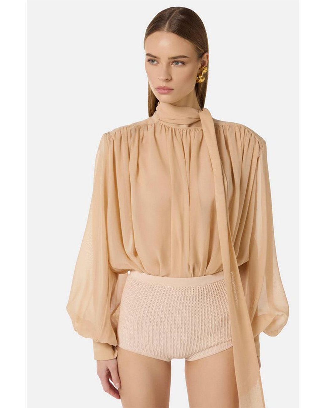Elisabetta Franchi Beige in het Natural