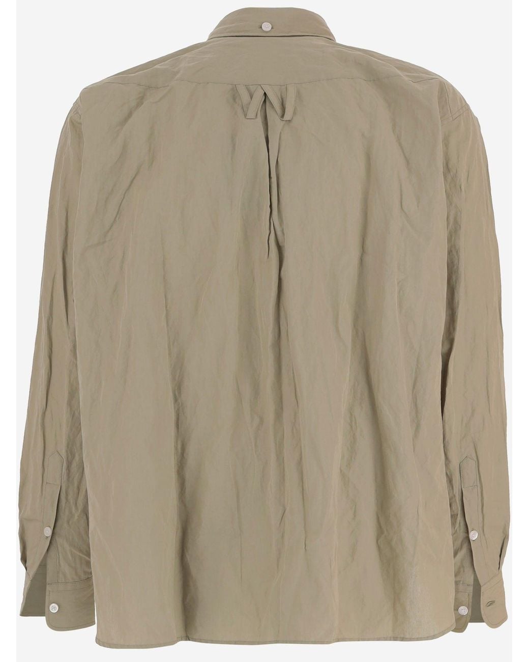 Willy Chavarria Natural Cotton Blend Shirt With A Crinkled Texture for men