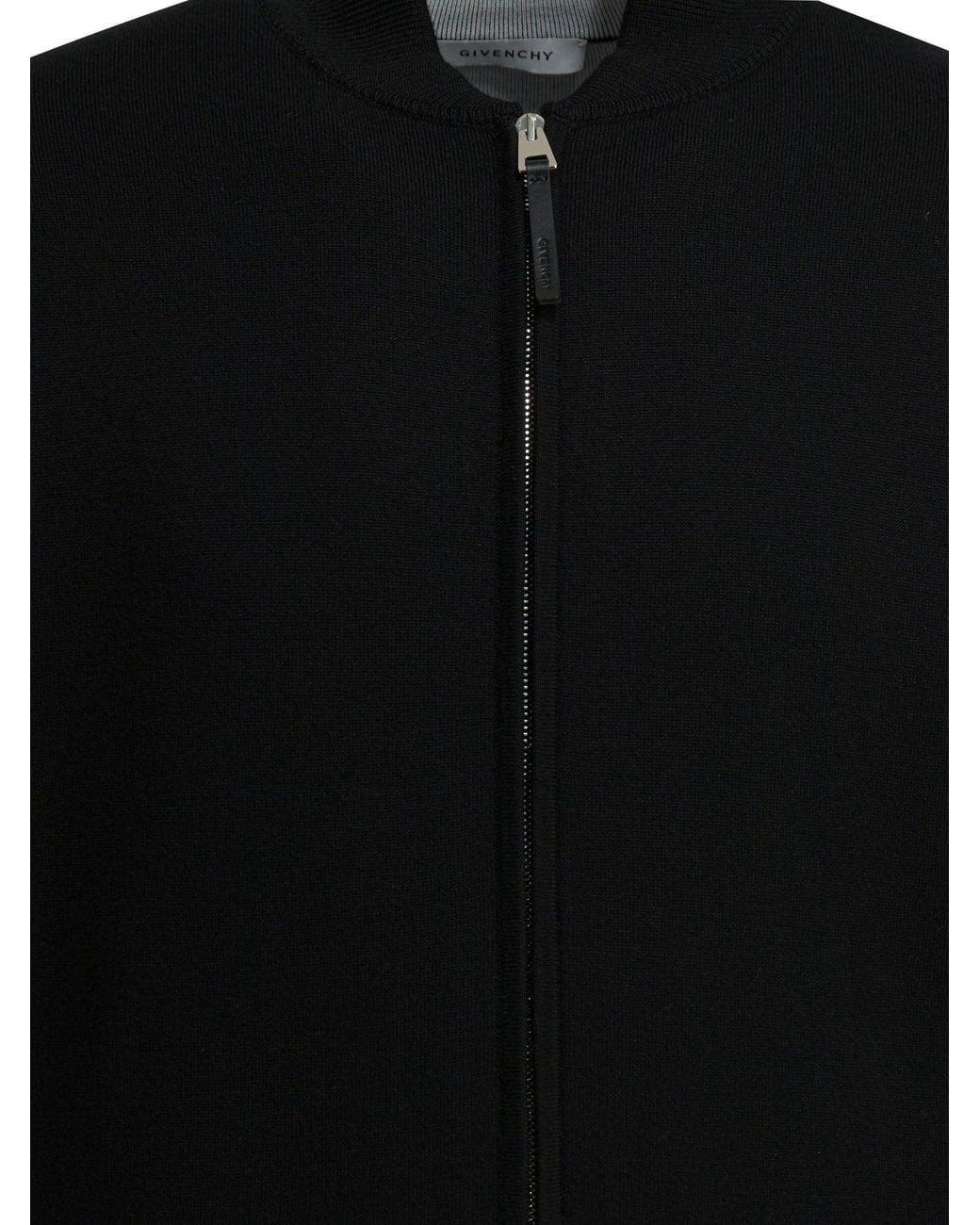 Givenchy Black "Couture Seam" Zip Sweater for men