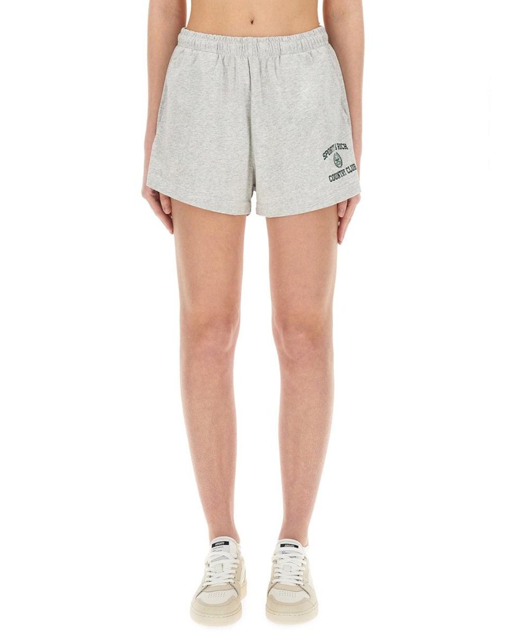 SPORTY&RICH Gray Short Varsity