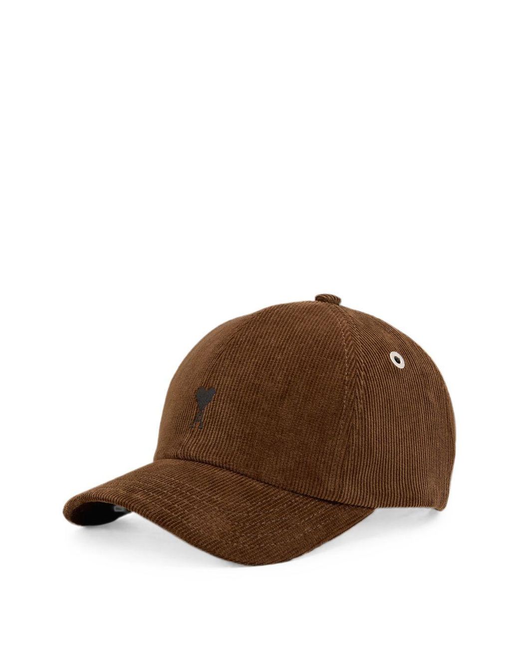 AMI Brown Velvet Baseball Cap
