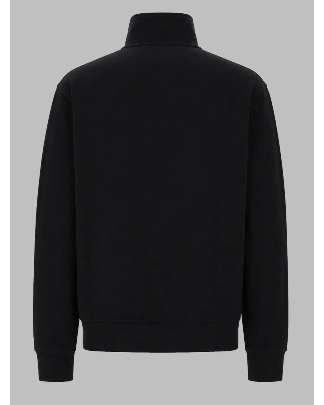DSquared² Black Felpa Con Zip Corta