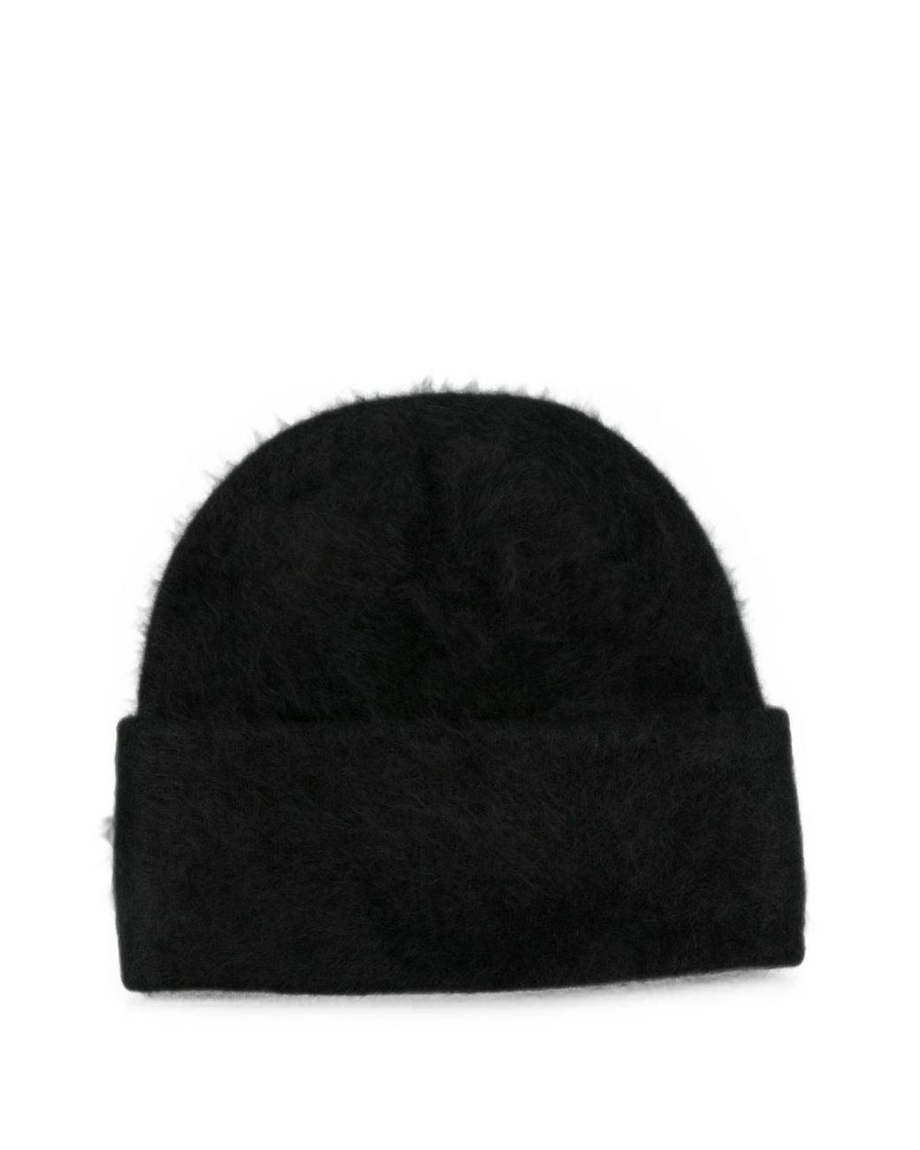 Soft Goat Black Wool Beanie