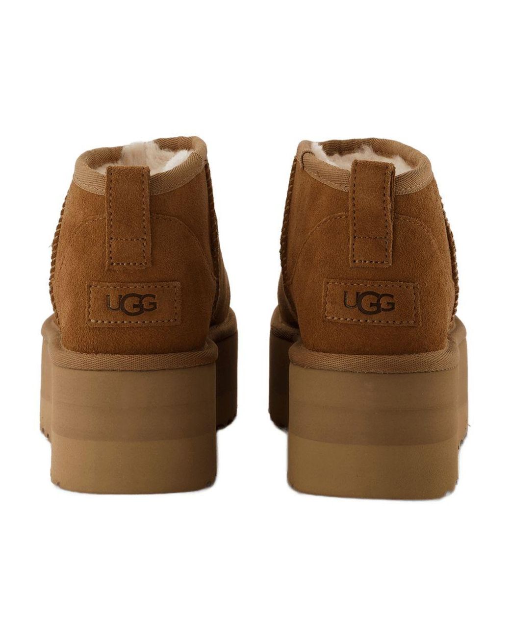Ugg Brown Klassische Maxi -Mini -Frauen im braunen Shearling