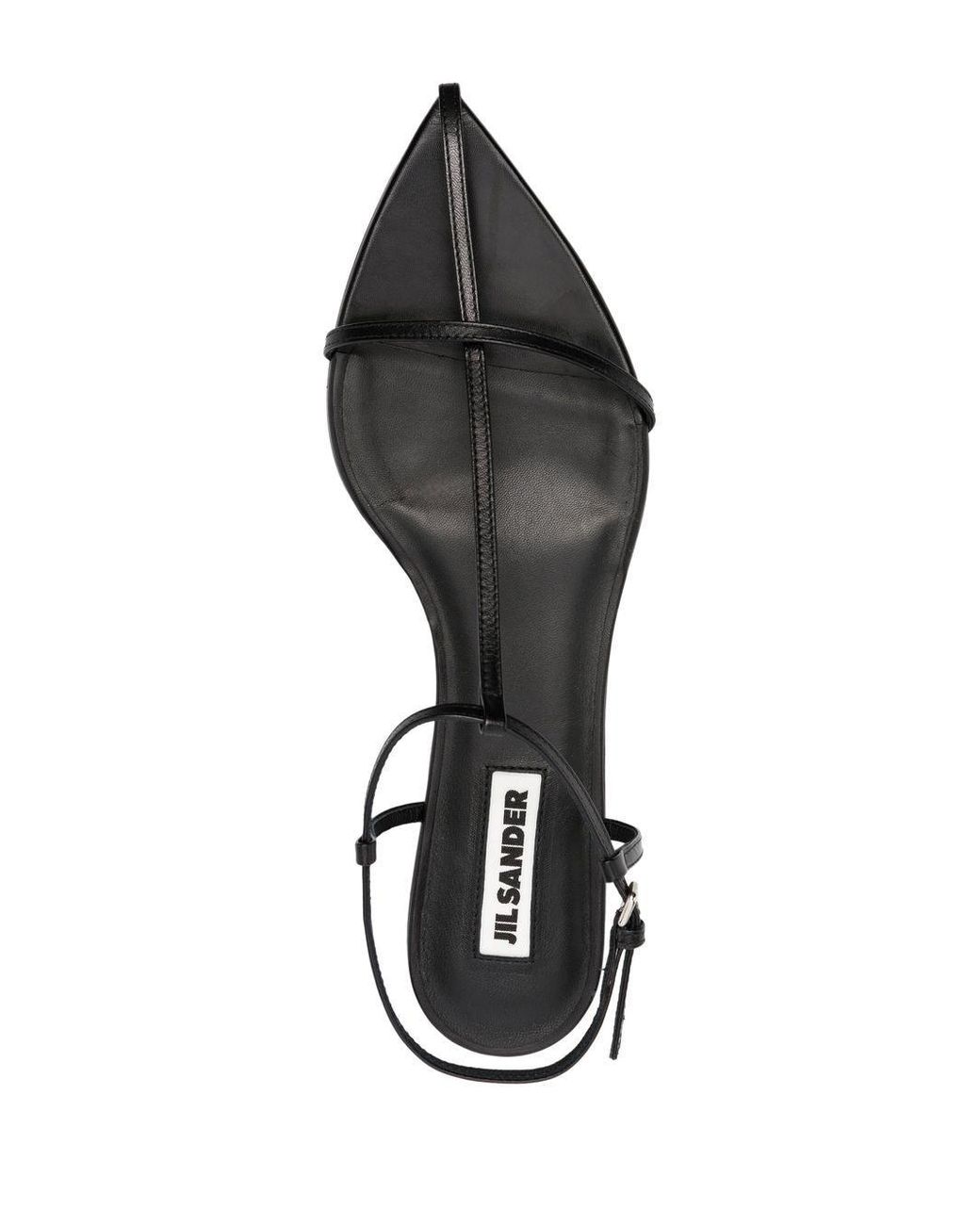 Jil Sander White Leather Sandals