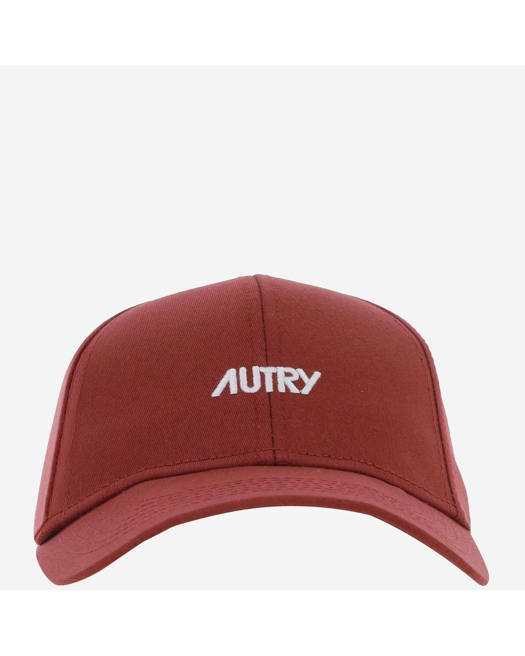 Autry Red Cotton Baseball Cap With Logo