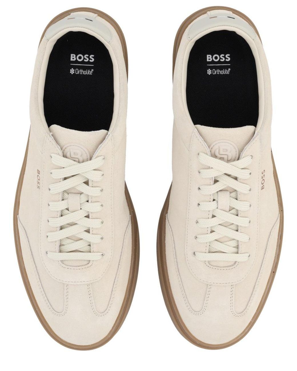 Boss White Leather Sneaker for men