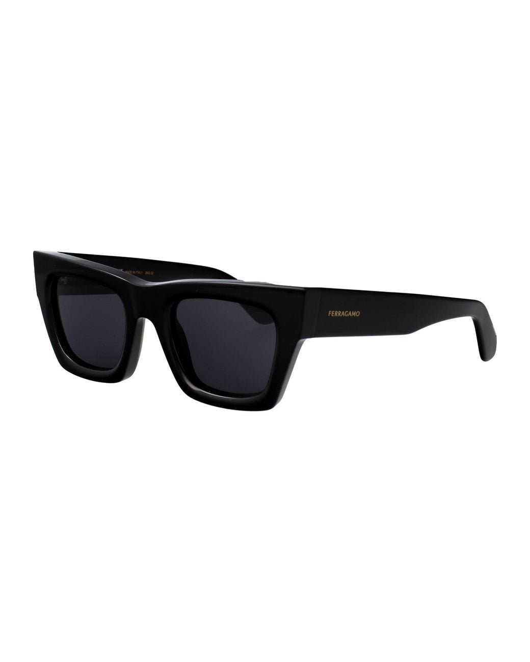Ferragamo Black Acetate Sunglasses
