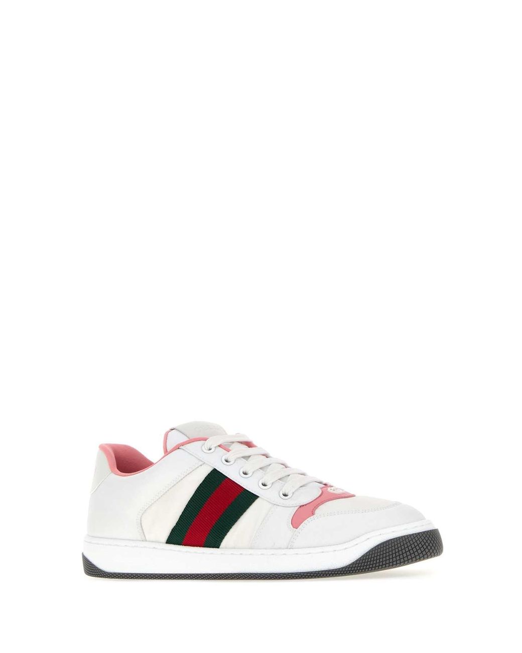 Gucci White Screener Sneakers