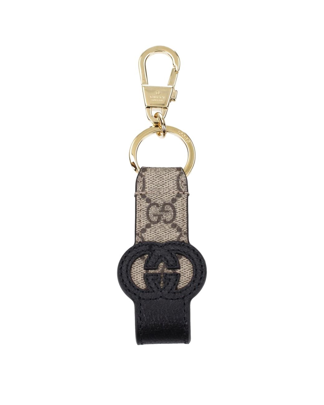 Gucci Metallic Portachiavi Uomo Pelle Nero for men