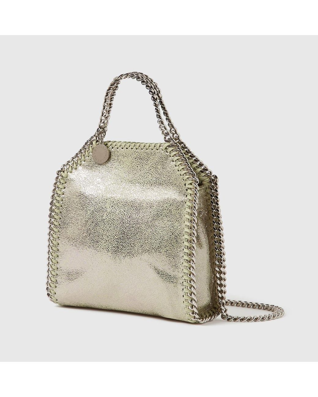 Stella McCartney Metallic Tiny Falabella Two Way Tote Bag