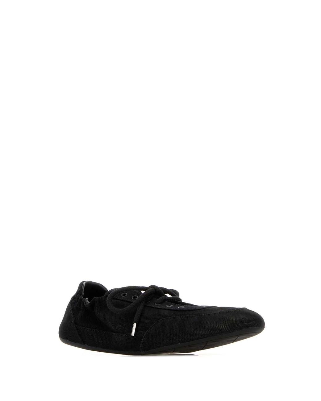 Prada Black Canvas Collapse Sneakers