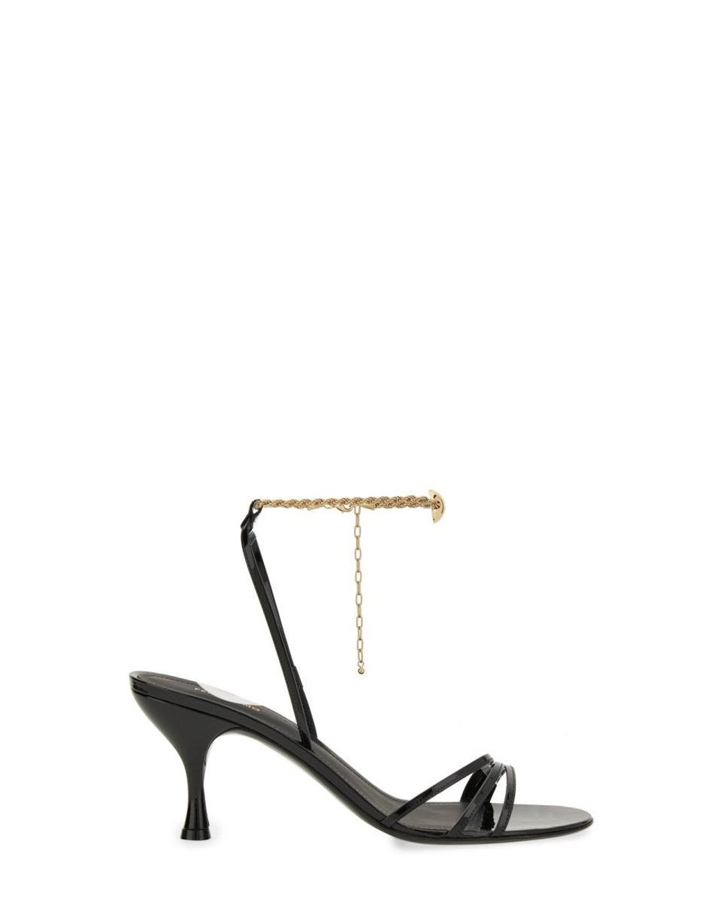 Ferragamo White Patent Calf Sandals