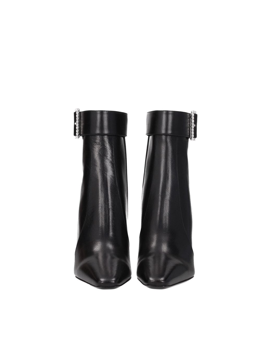 Saint Laurent Black Stivaletti Donna Pelle Nero for men