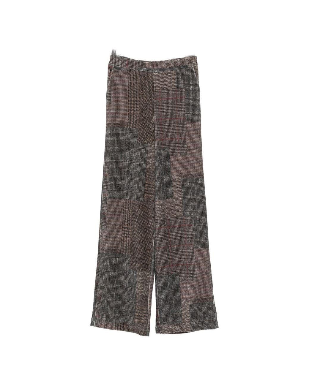 Adiós pantalones patchwork Bye de color Gray