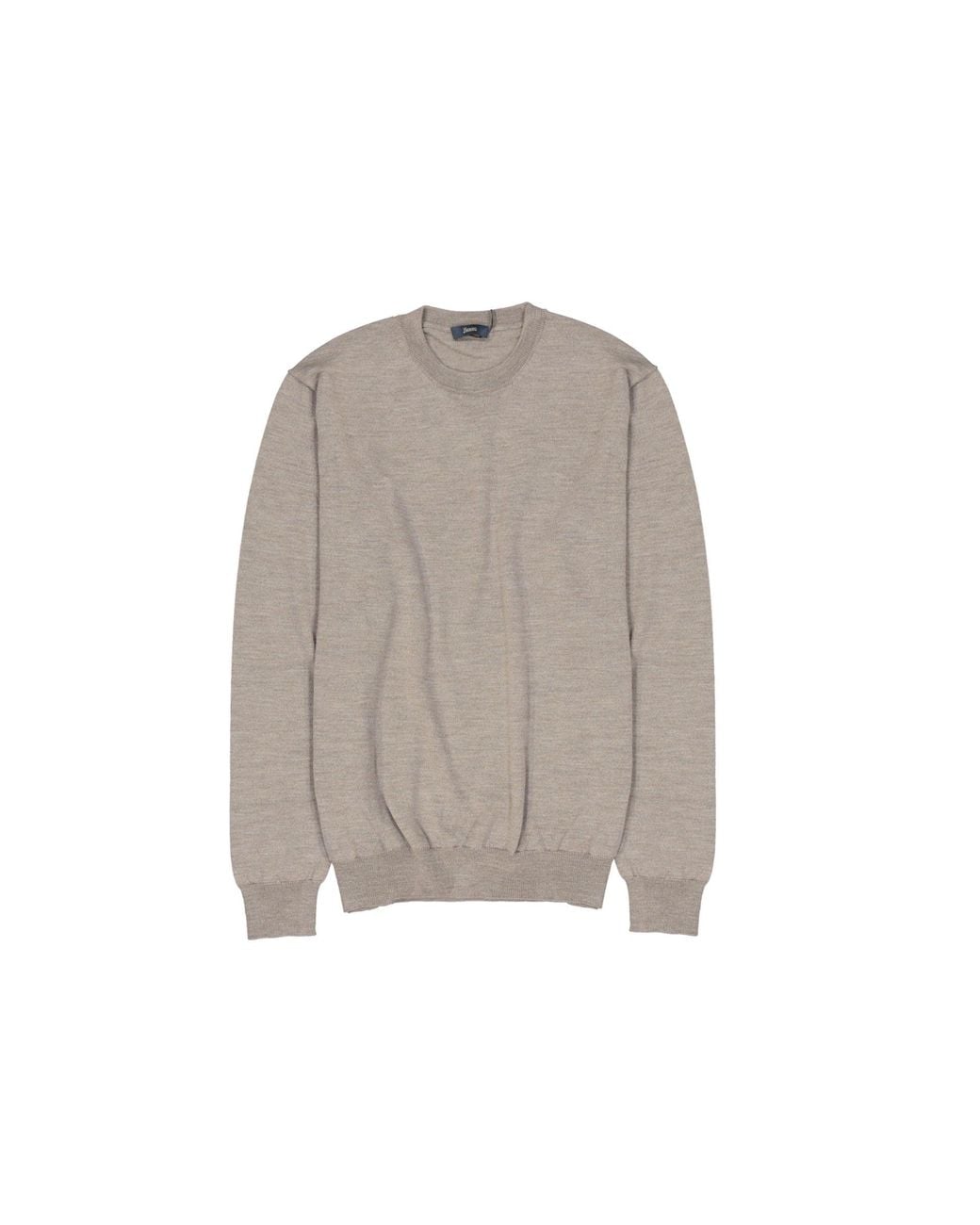 Pull en laine Herno pour homme en coloris Gray