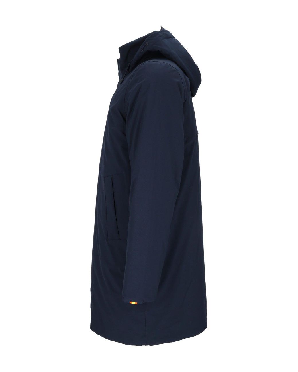 K-Way Blue Thomal Bonded Padded 3/4 Lunghezza