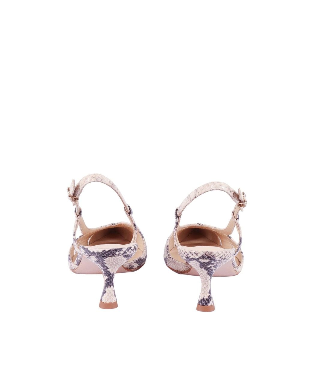Sergio Levantesi Pink Slingback Edda6 Pitone Sabbia