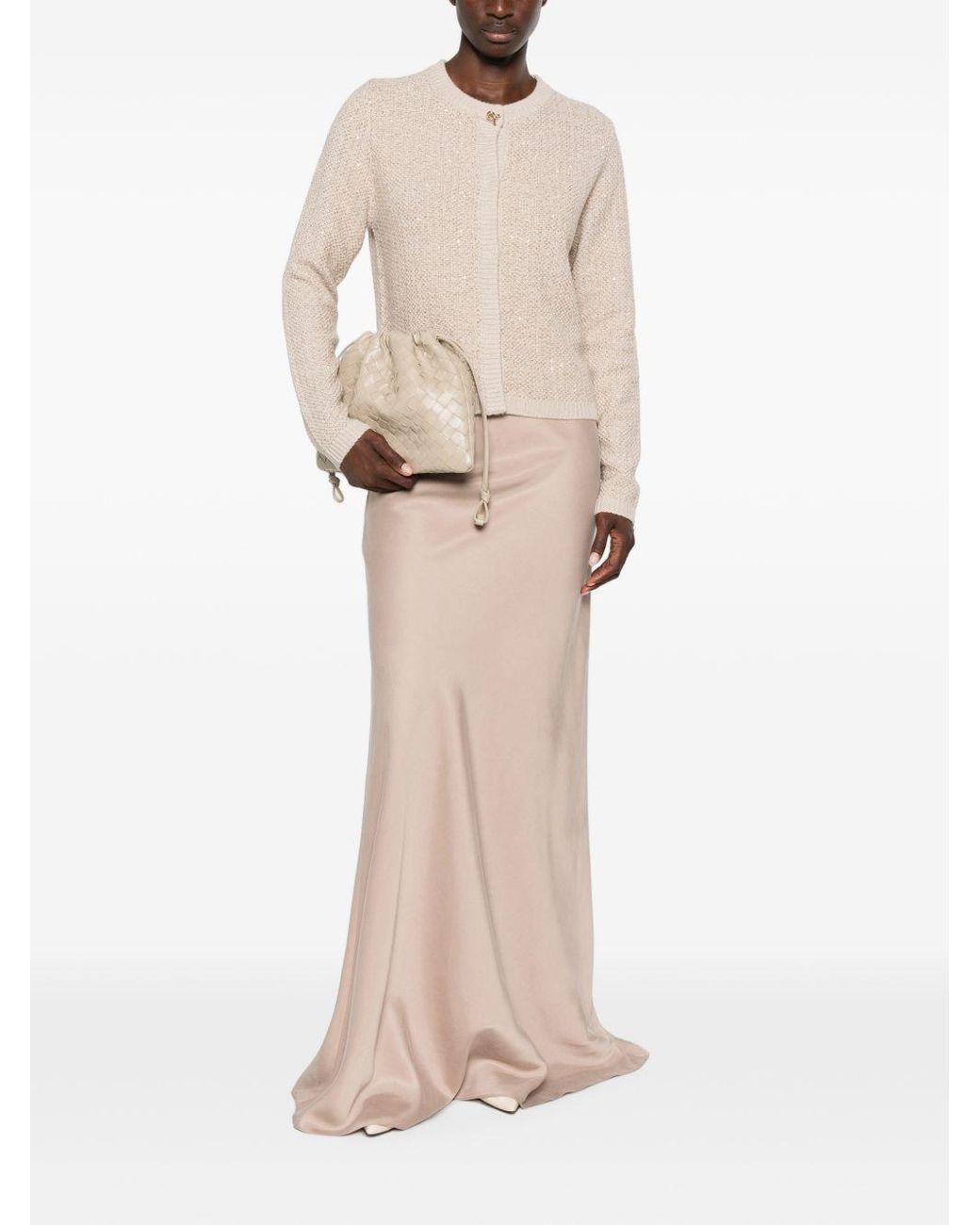 Fabiana Filippi Natural Long Skirt