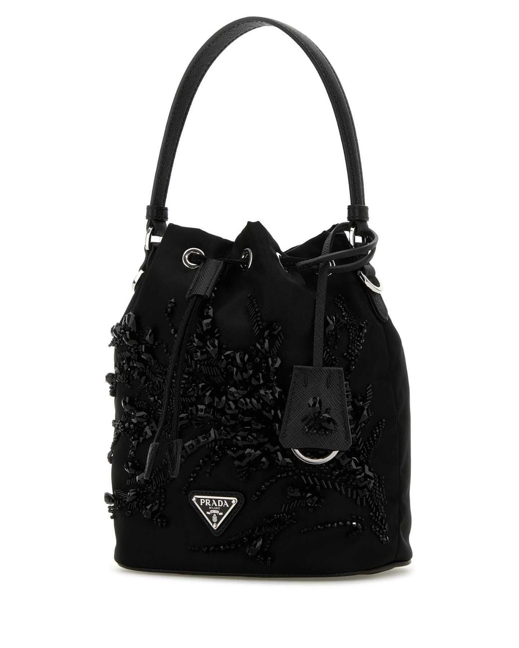 Prada Black Nylon Bucket Bag