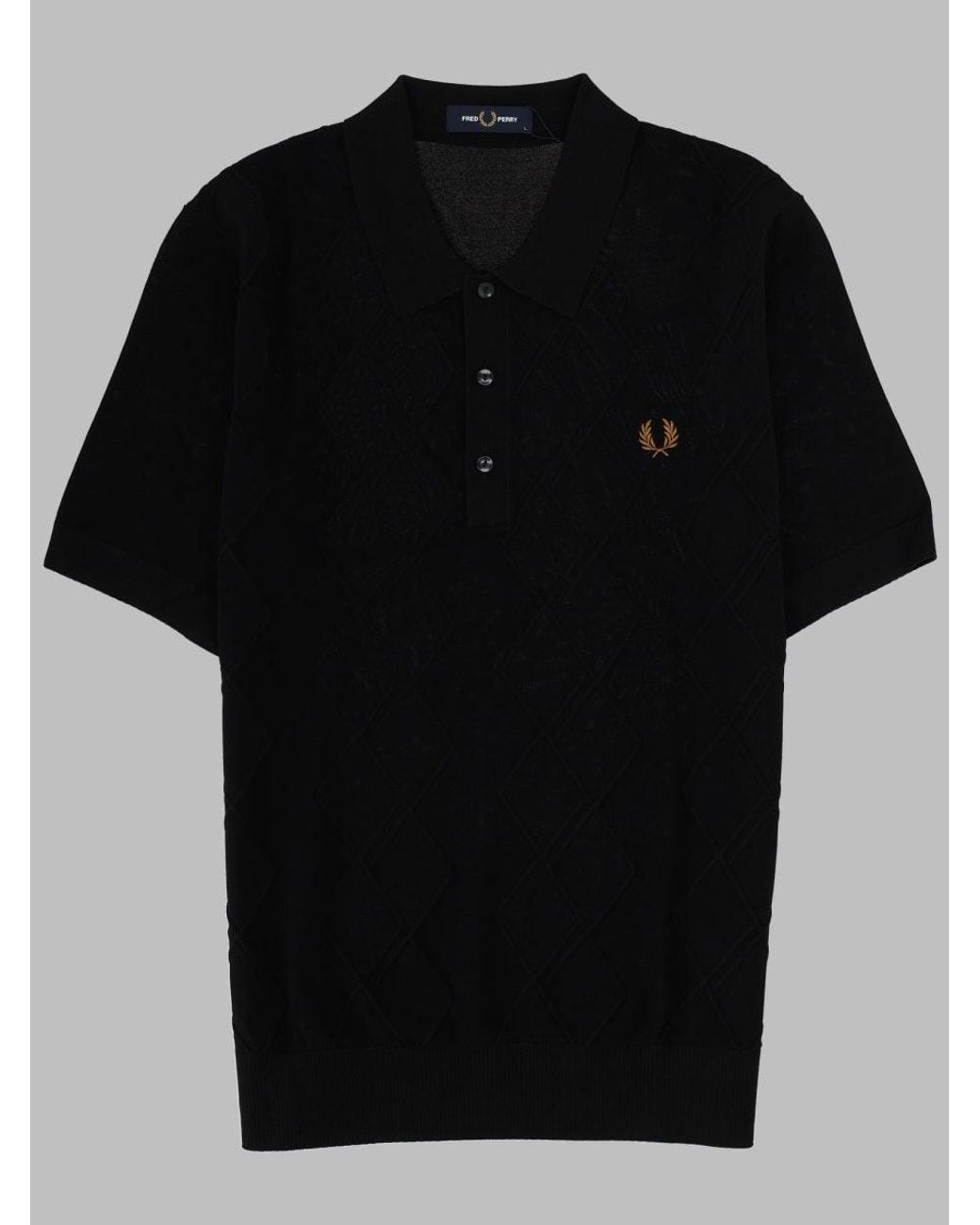 Fred Perry Black Polo