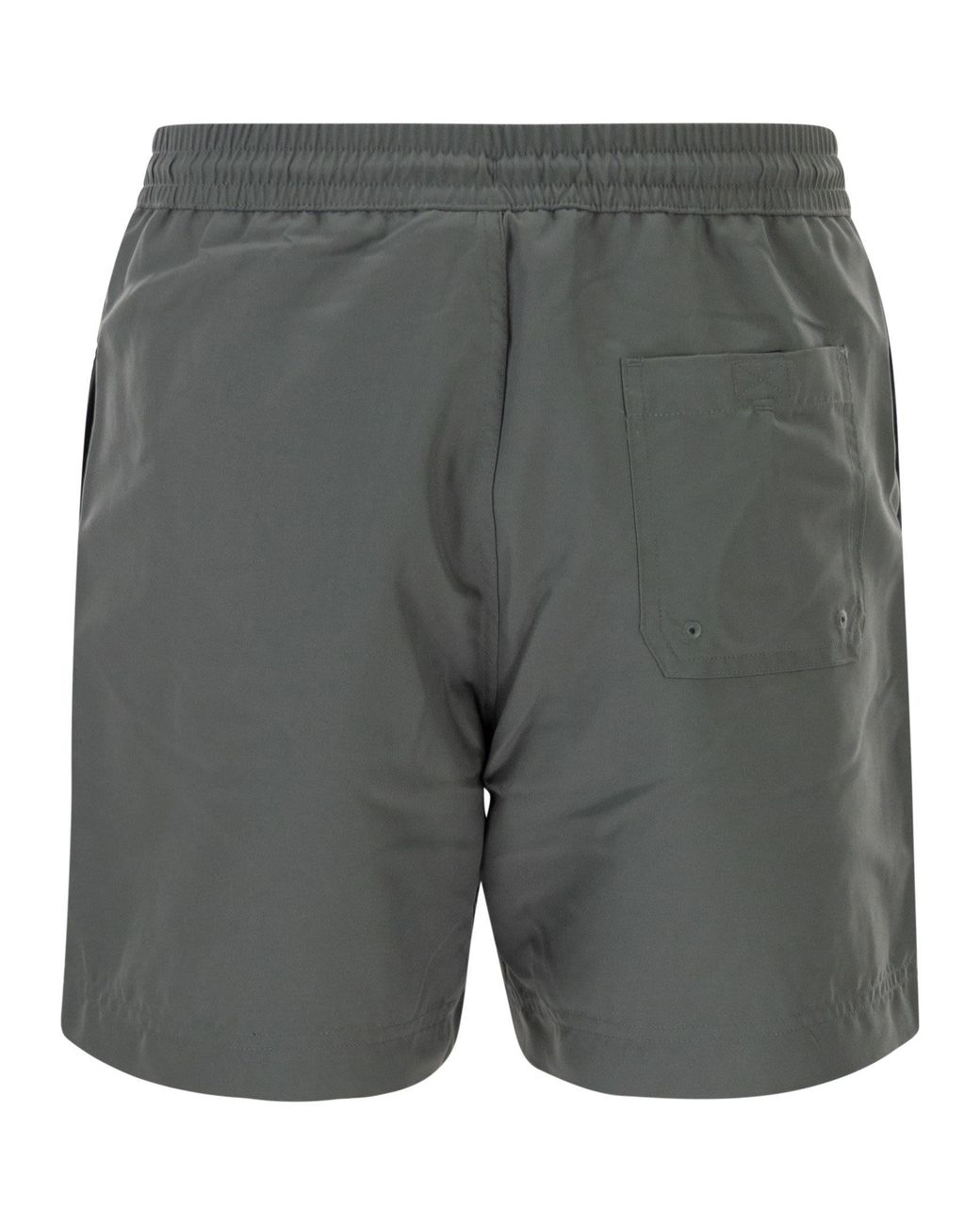 Carhartt Gray Beach Shorts With Logo