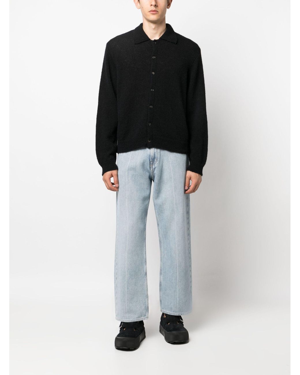 Our Legacy Black Wool Cardigan for men