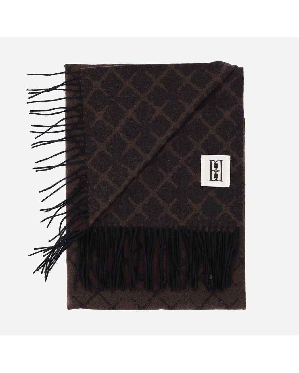 By Malene Birger Black Wool And Cashmere Scarf