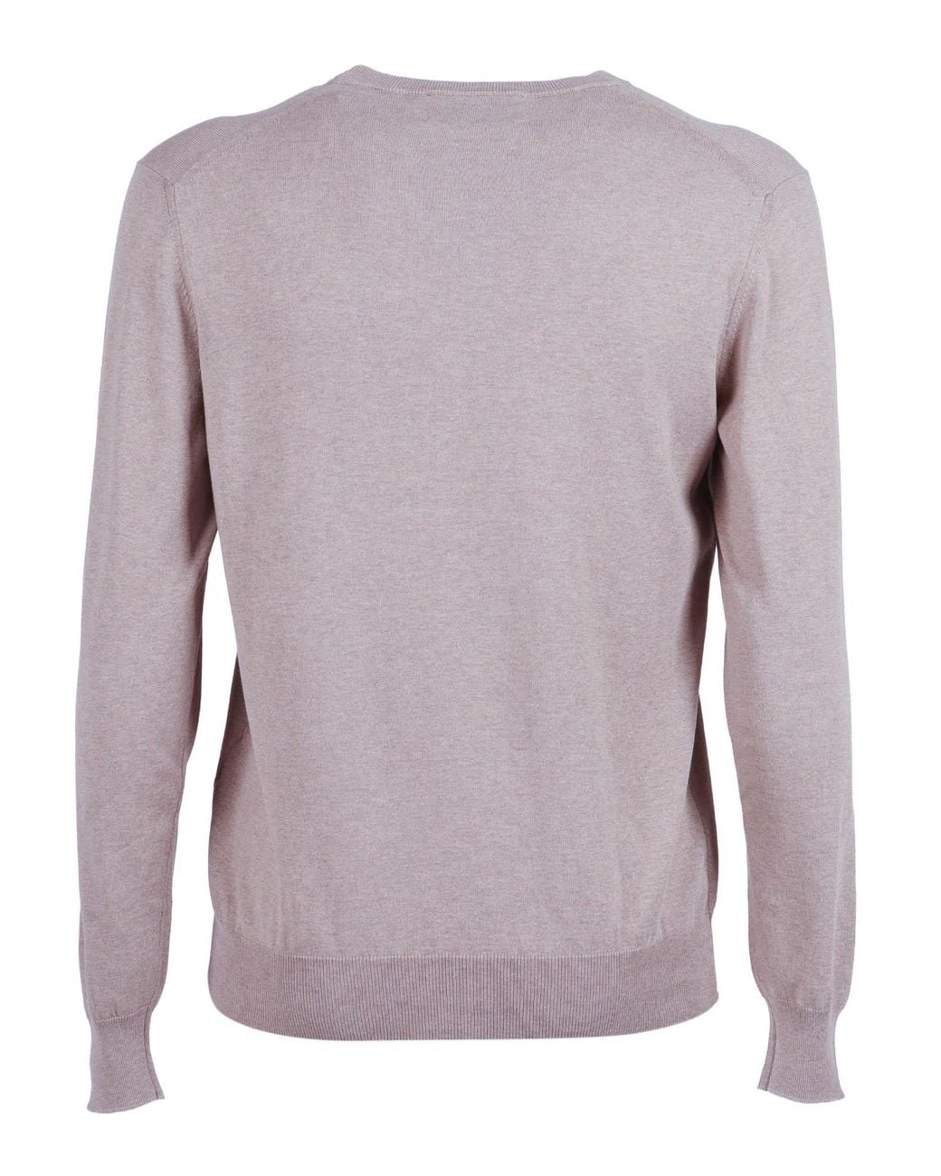 Ballantyne Purple R Neck Pullover Silk Cotton Crewneck for men