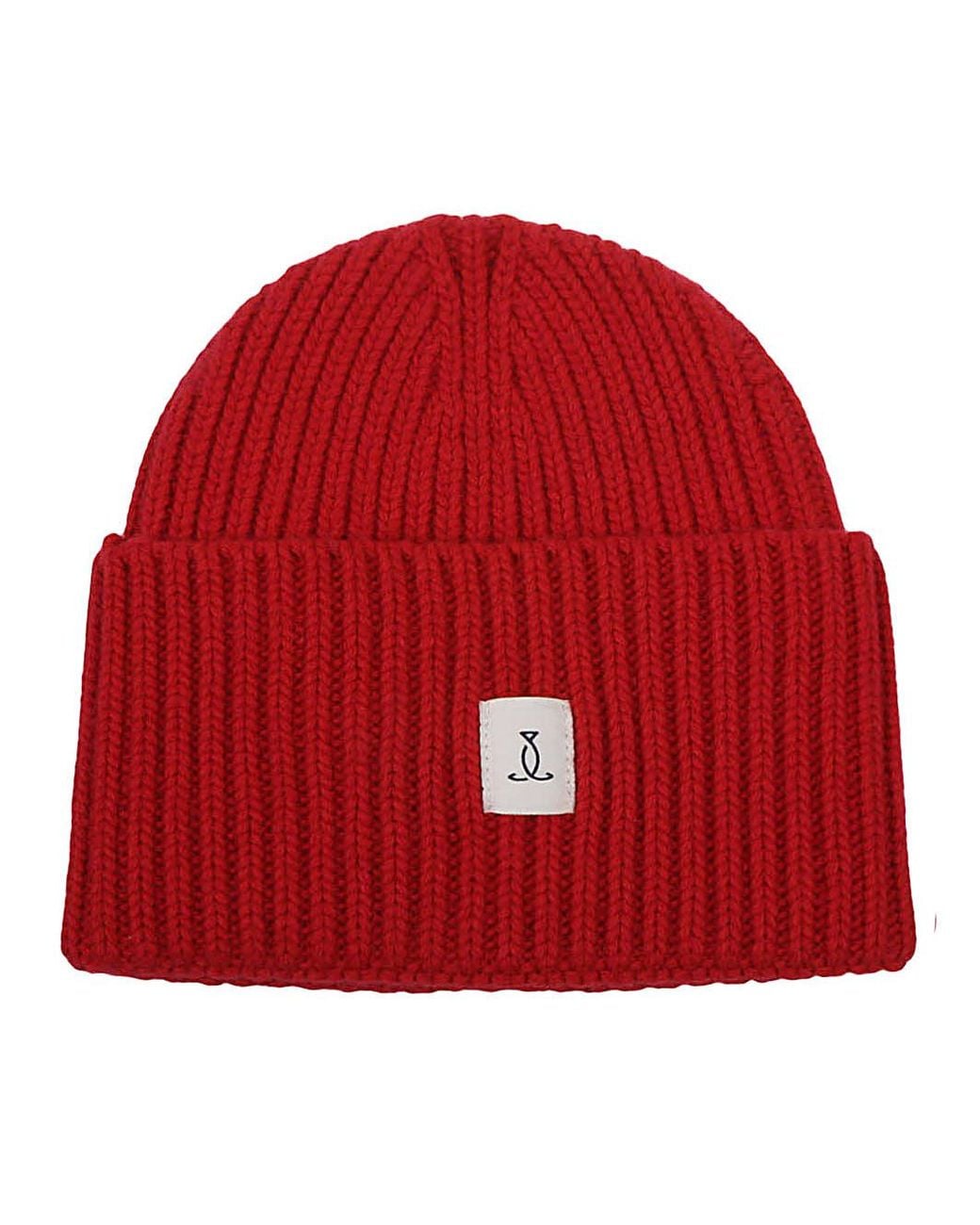 Seafarer Red Logo Wool Beanie