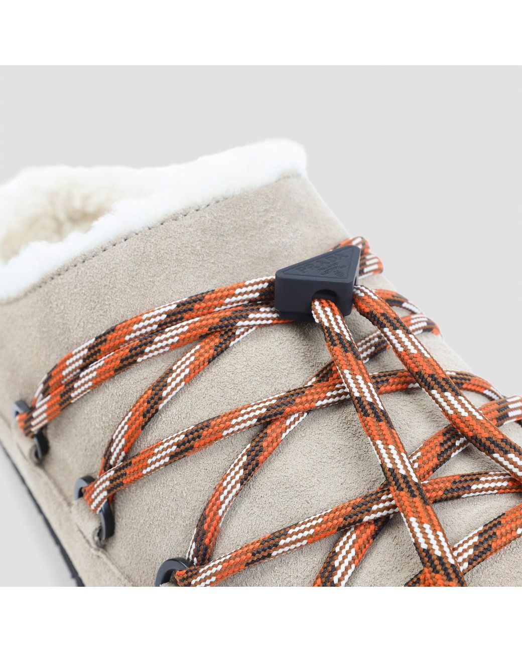 Prada Natural Shearling-Lined Mules
