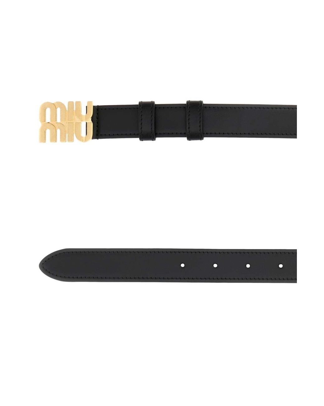 Miu Miu Black Cinture City Calf