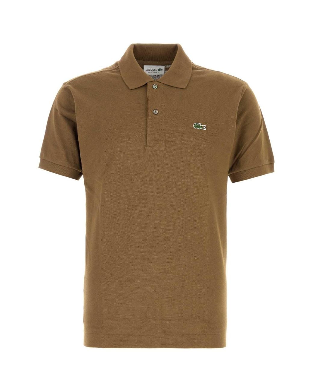 Lacoste Brown Biscuit Piquet Polo Shirt