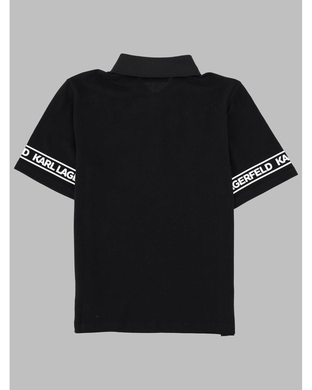 Karl Lagerfeld Black Polo