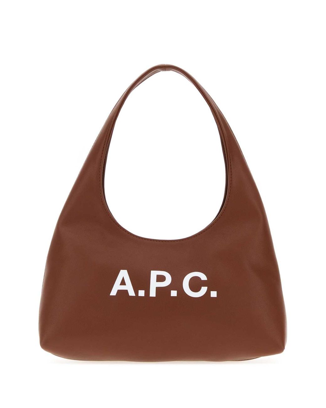 A.P.C. Brown Synthetic Leather Small Ninon Shoulder Bag