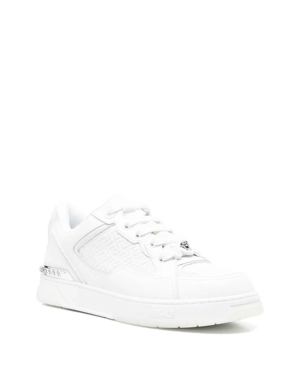Biggie Basket Zapatillas De Piel Con Adornos Versace de hombre de color Black