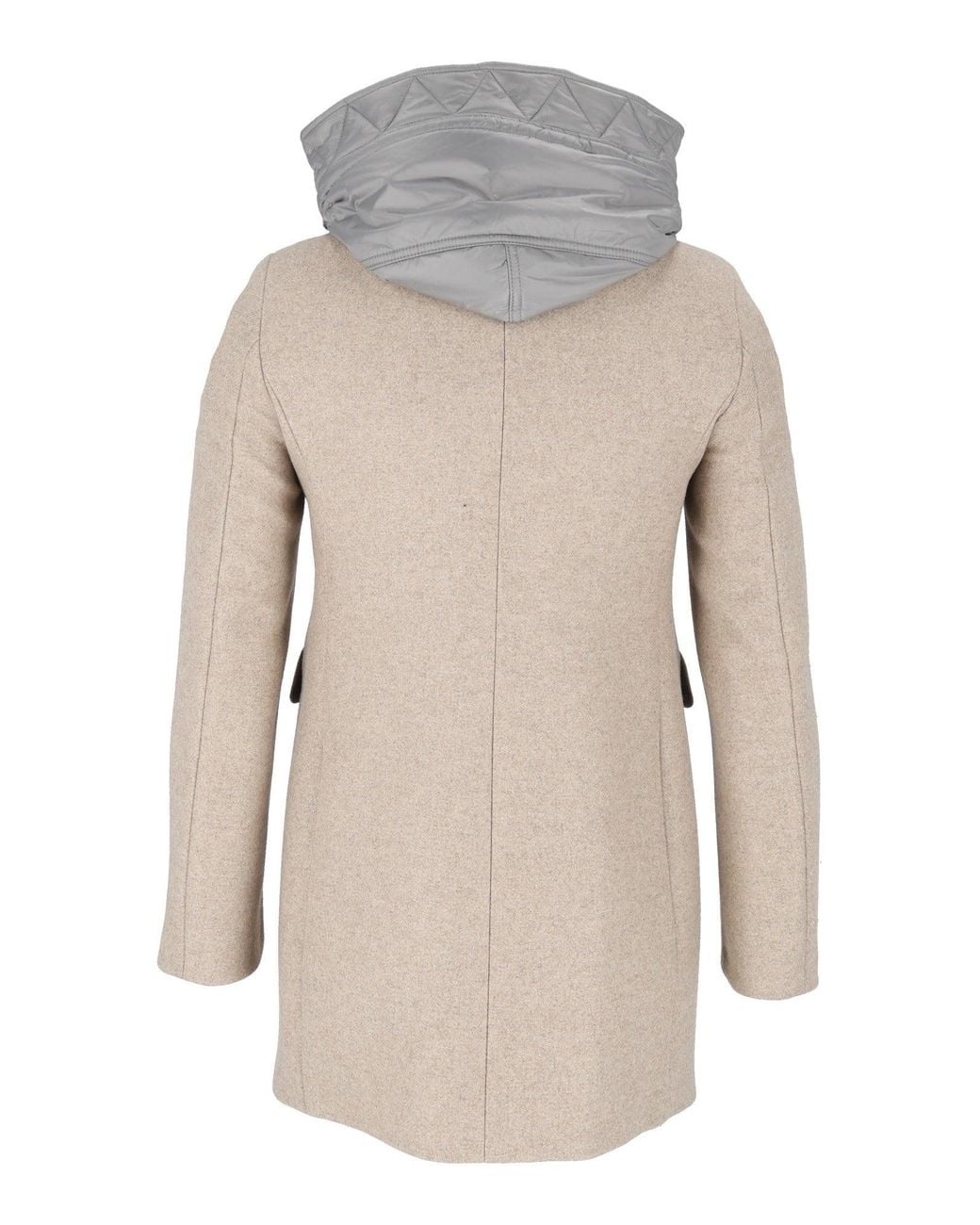 Abrigo Toggle Db Frente Nylon Fay de color Natural