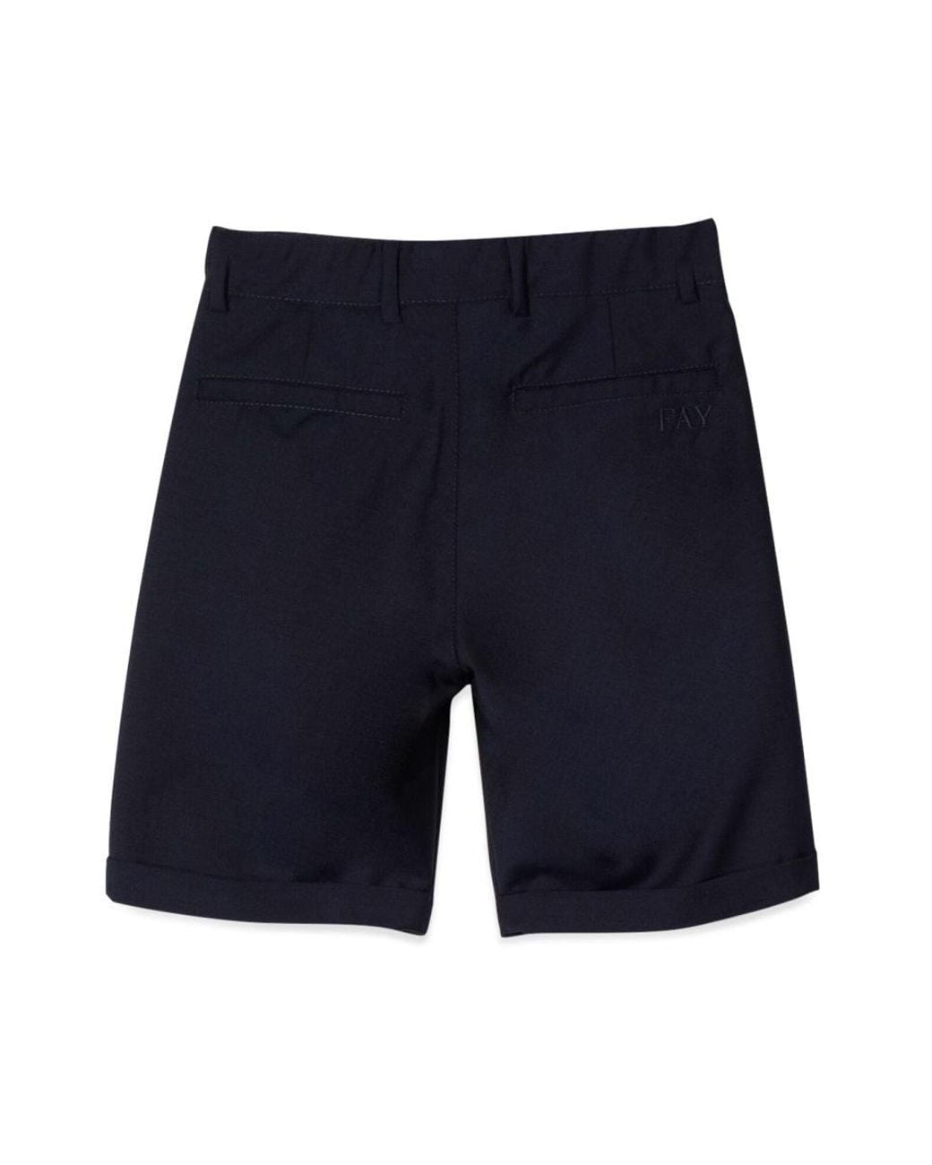 Fay Blue Fabric Bermuda Shorts
