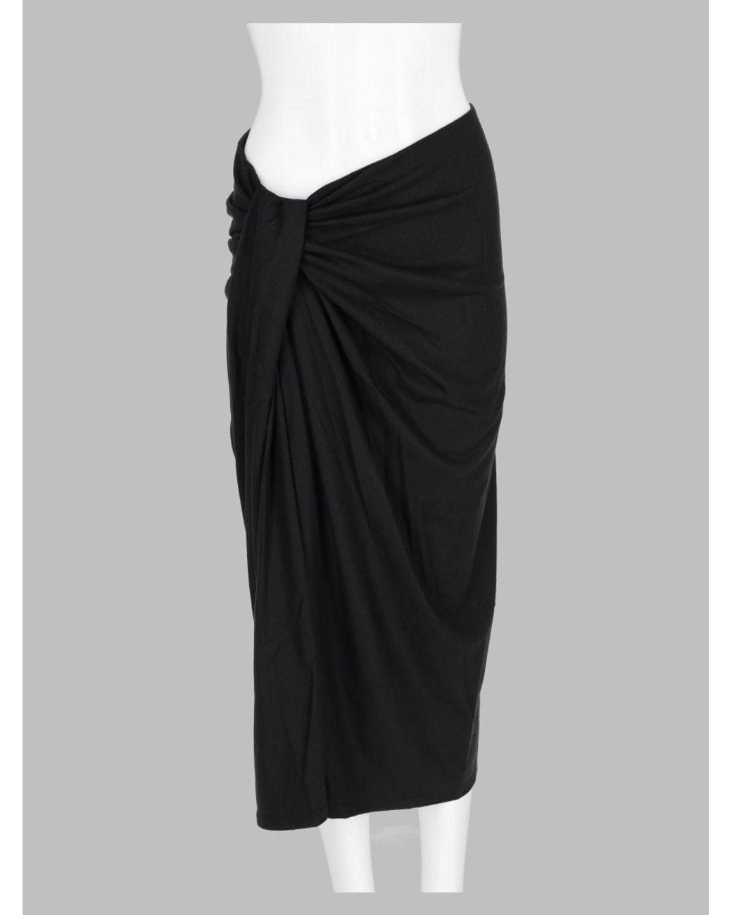 Isabel Marant Black Minimalist Button-Front Mini Skirt