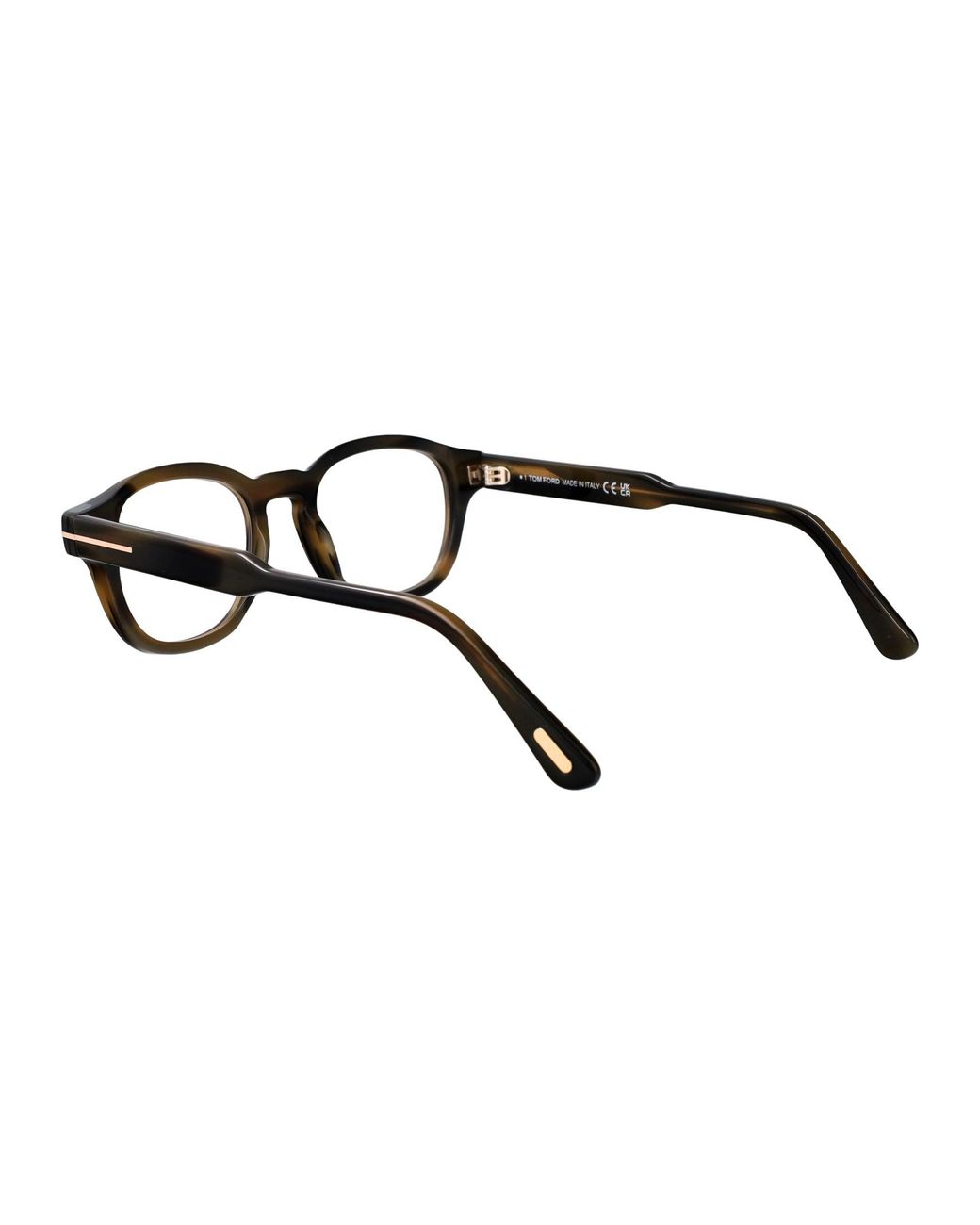 Tom Ford Brown Round Optical Ft6181 B 56