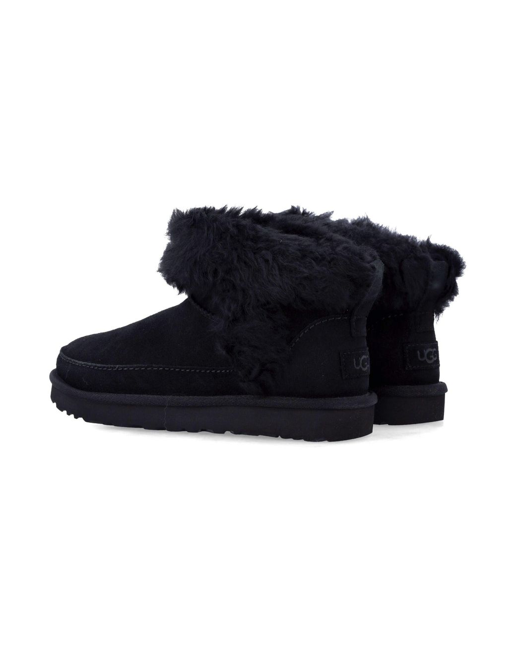 Ugg Blue Flache Schuhe Schwarz