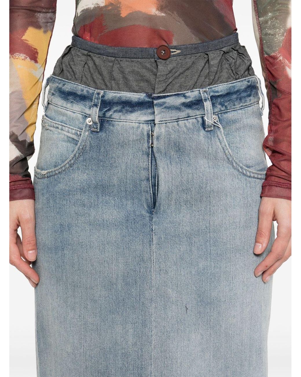 Maison Margiela Blue Jeans Skirt
