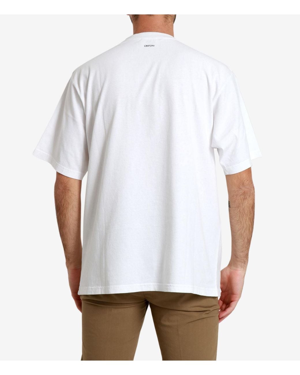 Grifoni White T Shirts And Polos