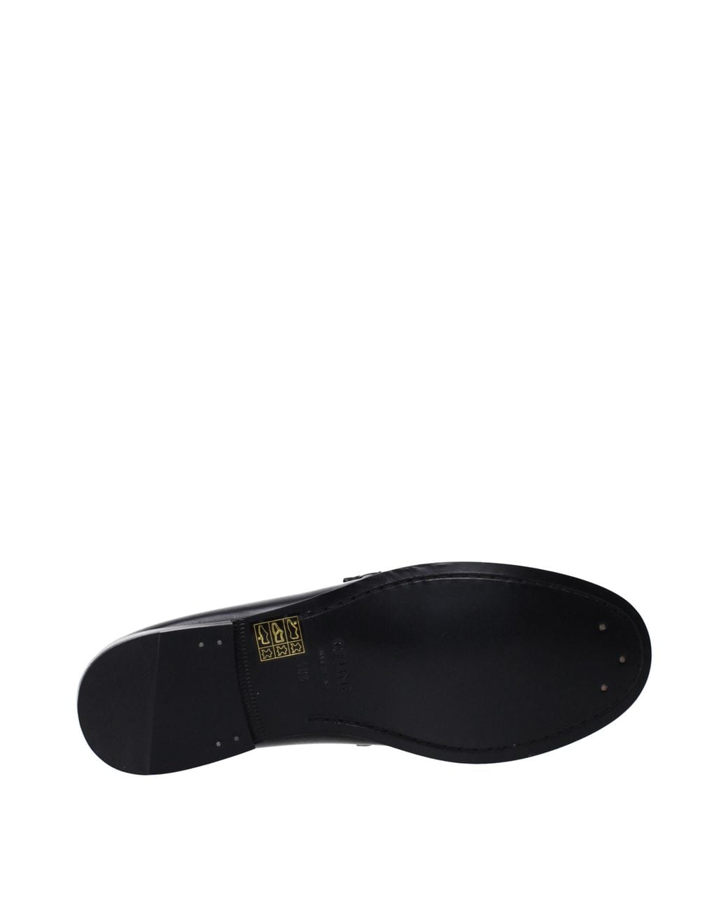 Céline Black Triomphe Moccasins/ Leather