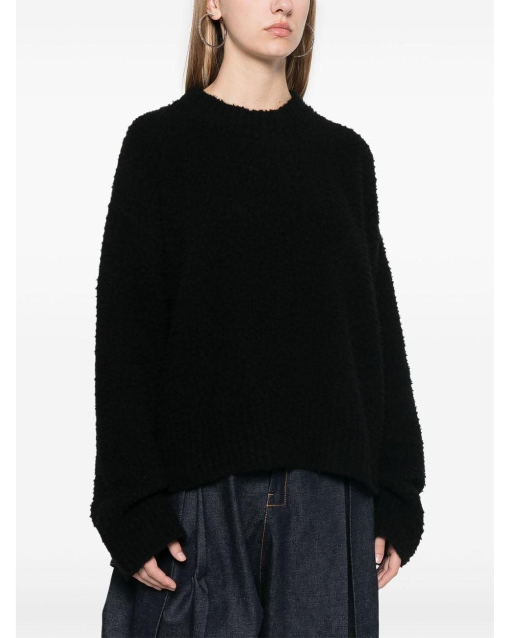 Uma Wang Black Cashmere High Neck Sweater