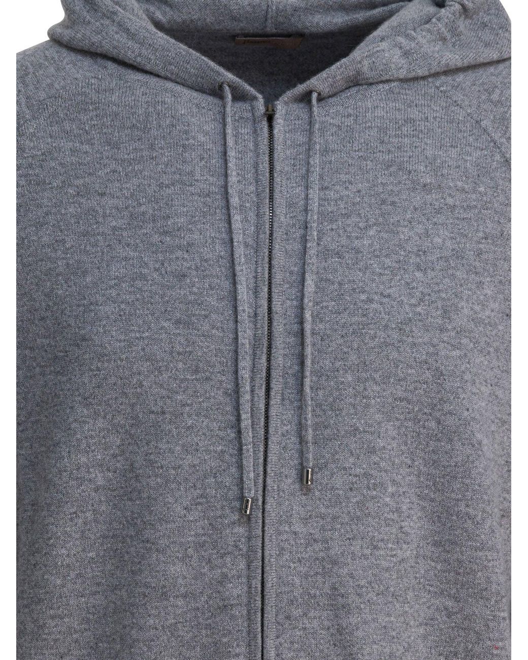 Herno Gray Cashmere Cardigan for men